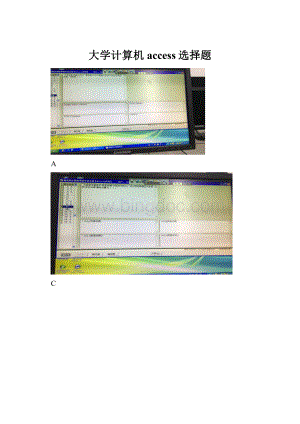 大学计算机access选择题.docx