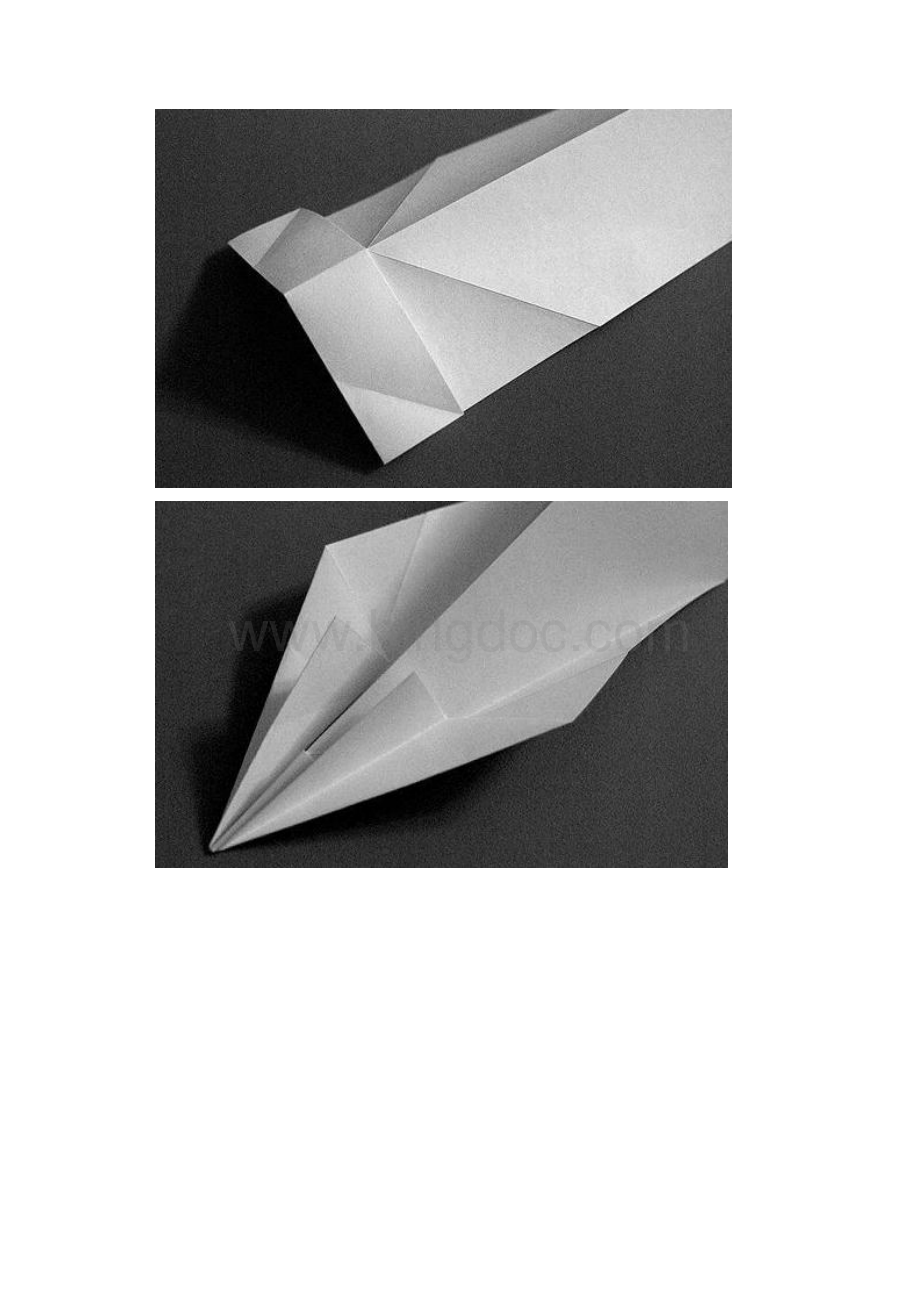 战斗机折纸方法之A4纸折米格29折纸飞机现用图解教程.docx_第3页
