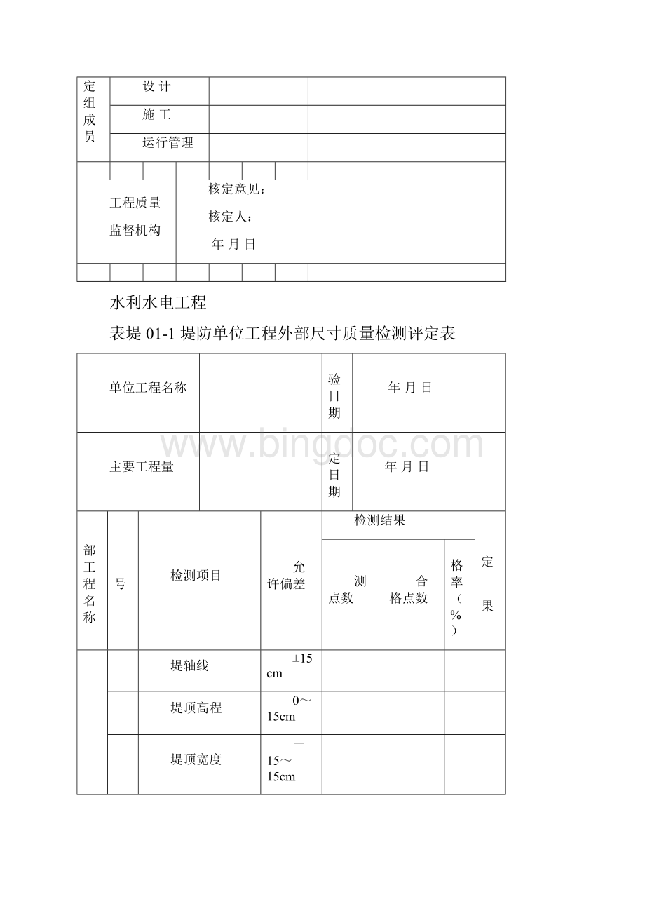 水利堤防工程质量评定表第九部分Word文档格式.docx_第2页