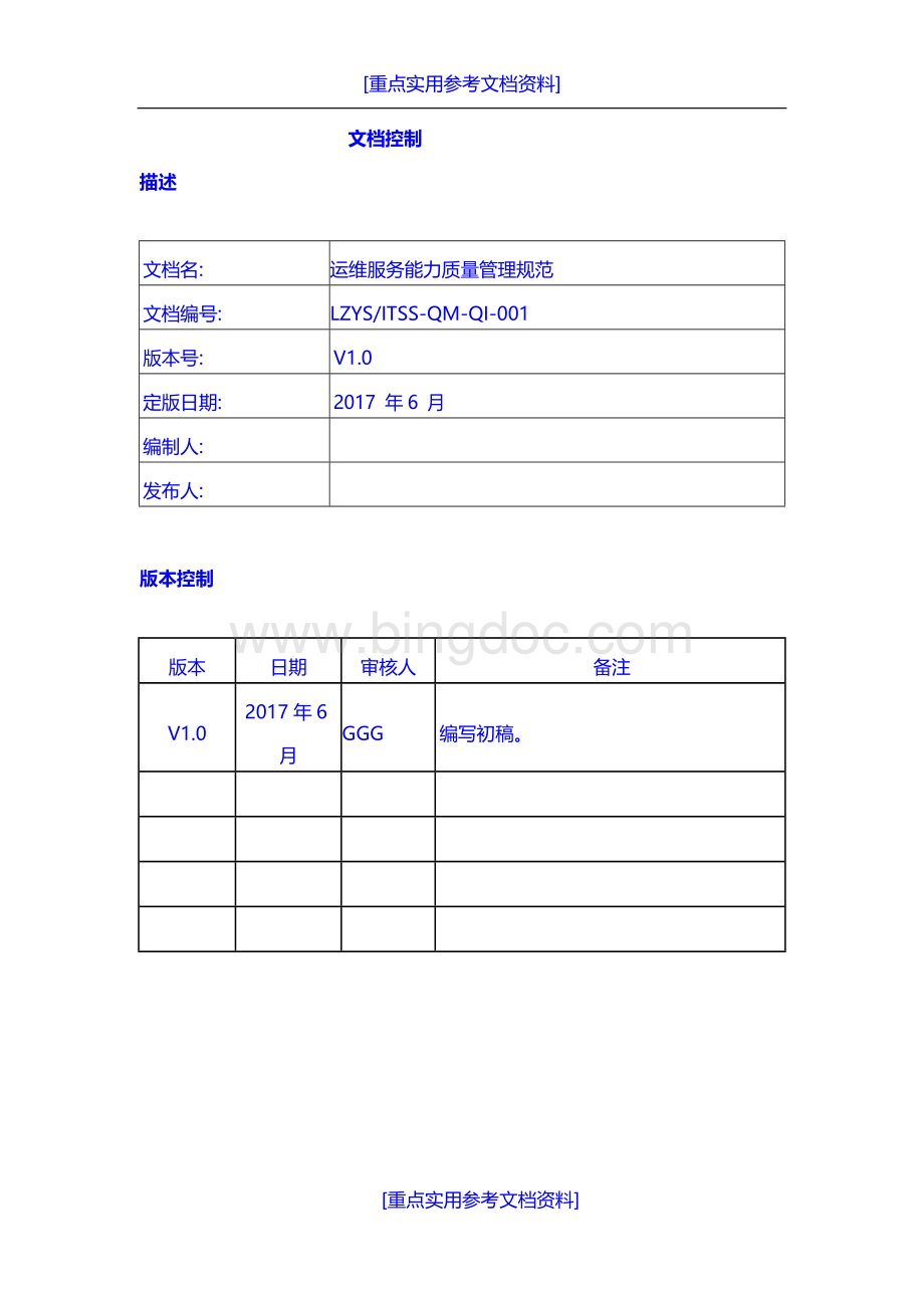 [实用参考]ITSS运维服务质量管理规范流程制度Word格式文档下载.doc_第2页