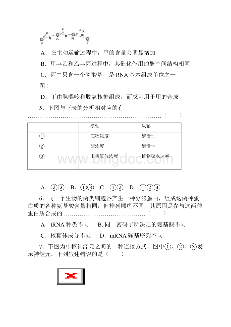 届上海市崇明县高三高考模拟生物试题及答案.docx_第2页