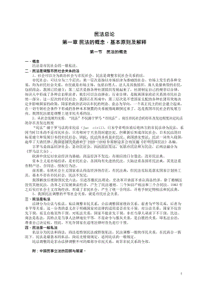 西南政法大学考研重点笔记民法总论整理版Word格式.docx