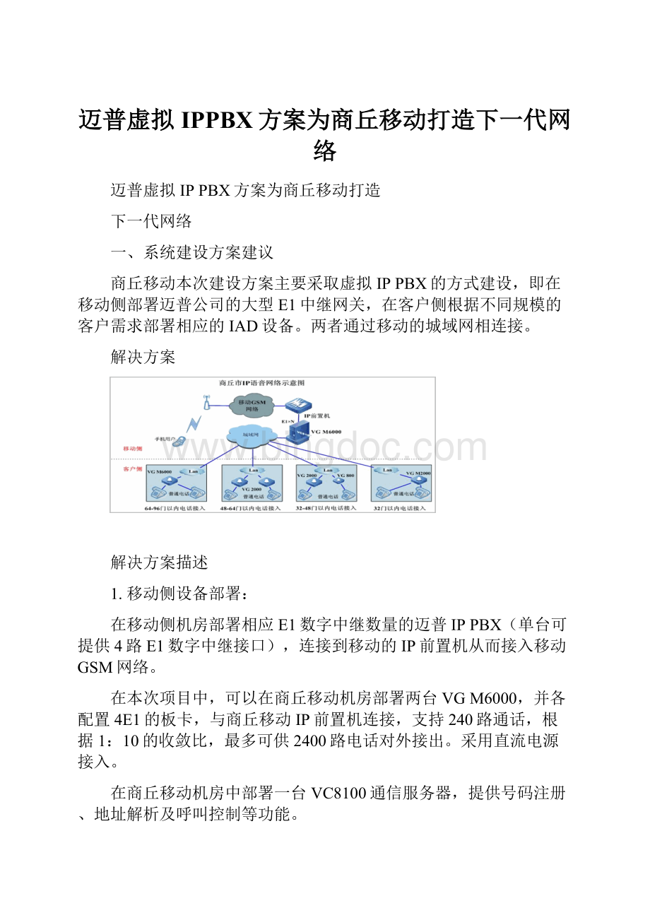 迈普虚拟IPPBX方案为商丘移动打造下一代网络.docx_第1页