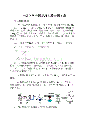 九年级化学专题复习实验专题2套.docx