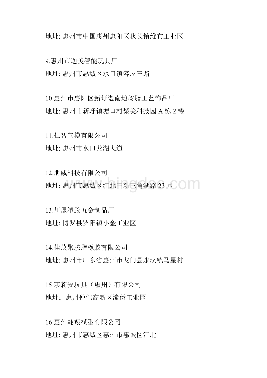 惠州95家玩具厂清单.docx_第2页