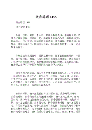 微言碎语1455Word文档格式.docx