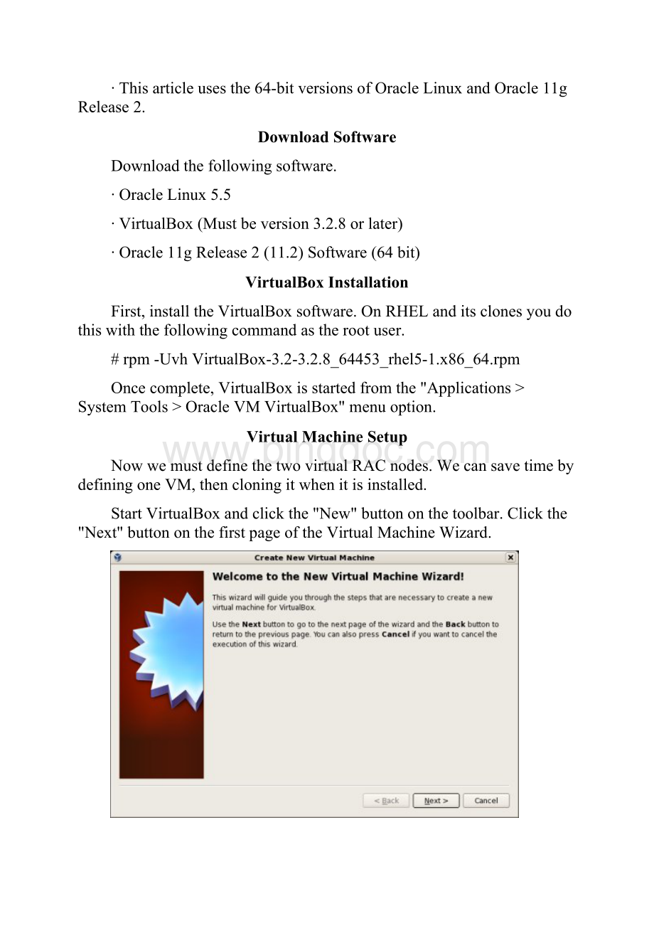 Oracle Database 11g Release 2 RAC On Linux Using VirtualBox.docx_第3页