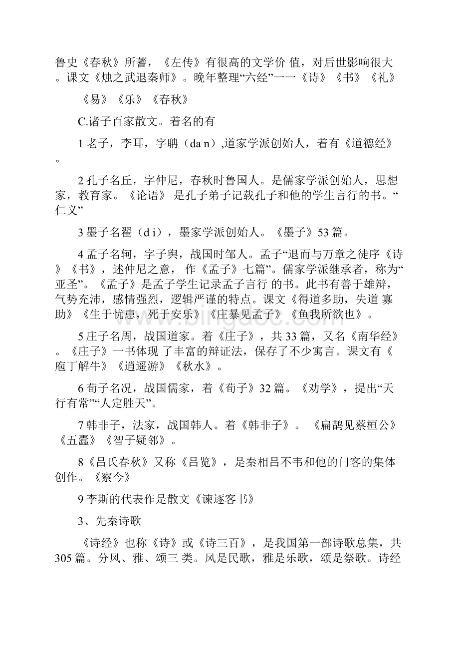 汉语言文学毕业考试基础知识.docx_第2页
