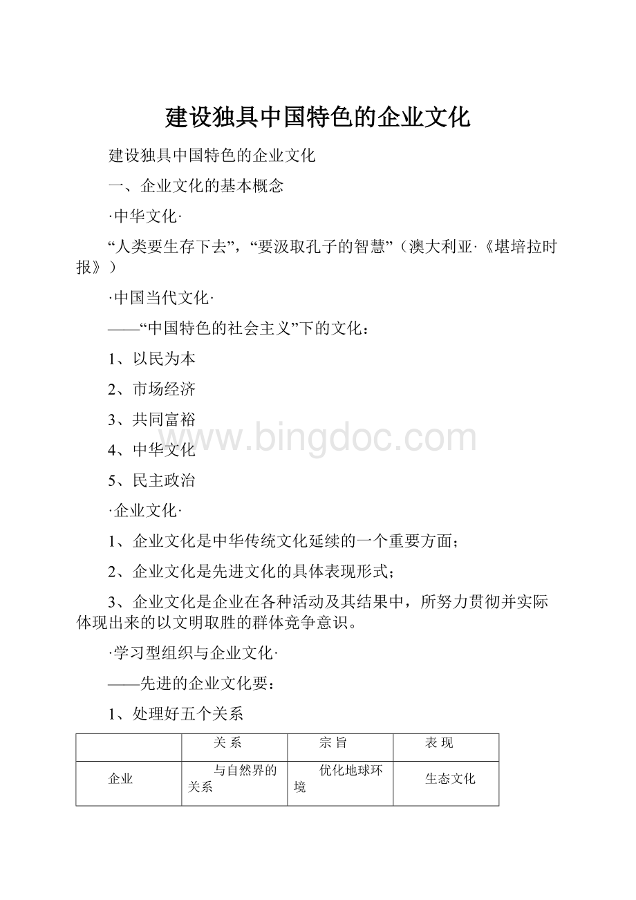 建设独具中国特色的企业文化Word文档格式.docx_第1页