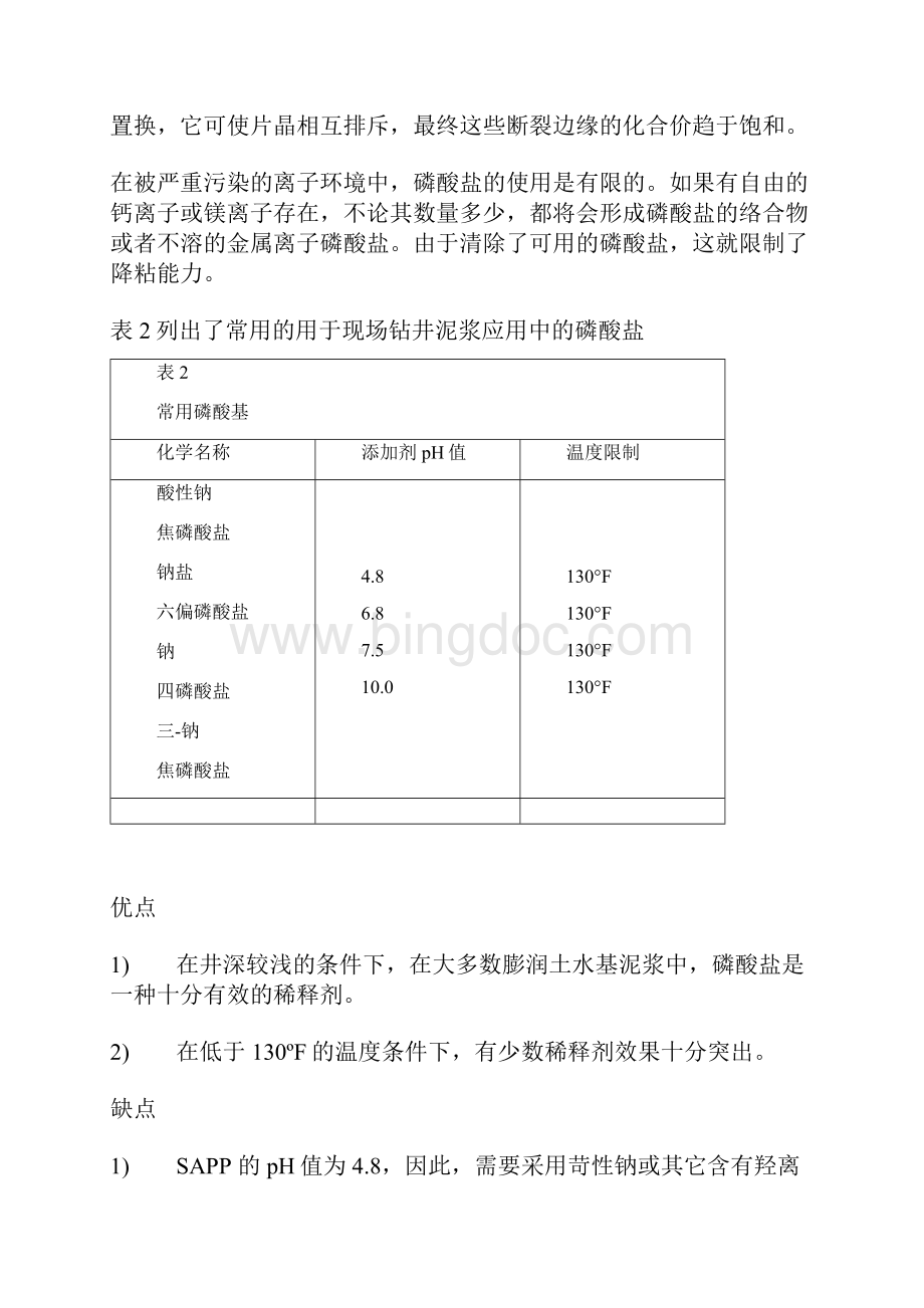 常用钻井液材料及其功用Word文件下载.docx_第2页