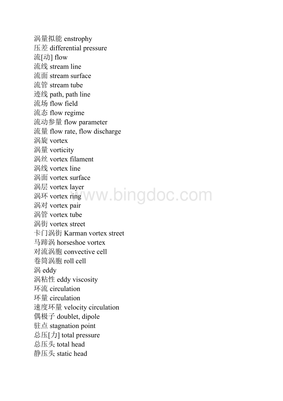 流体力学常用名词中英文对照.docx_第2页
