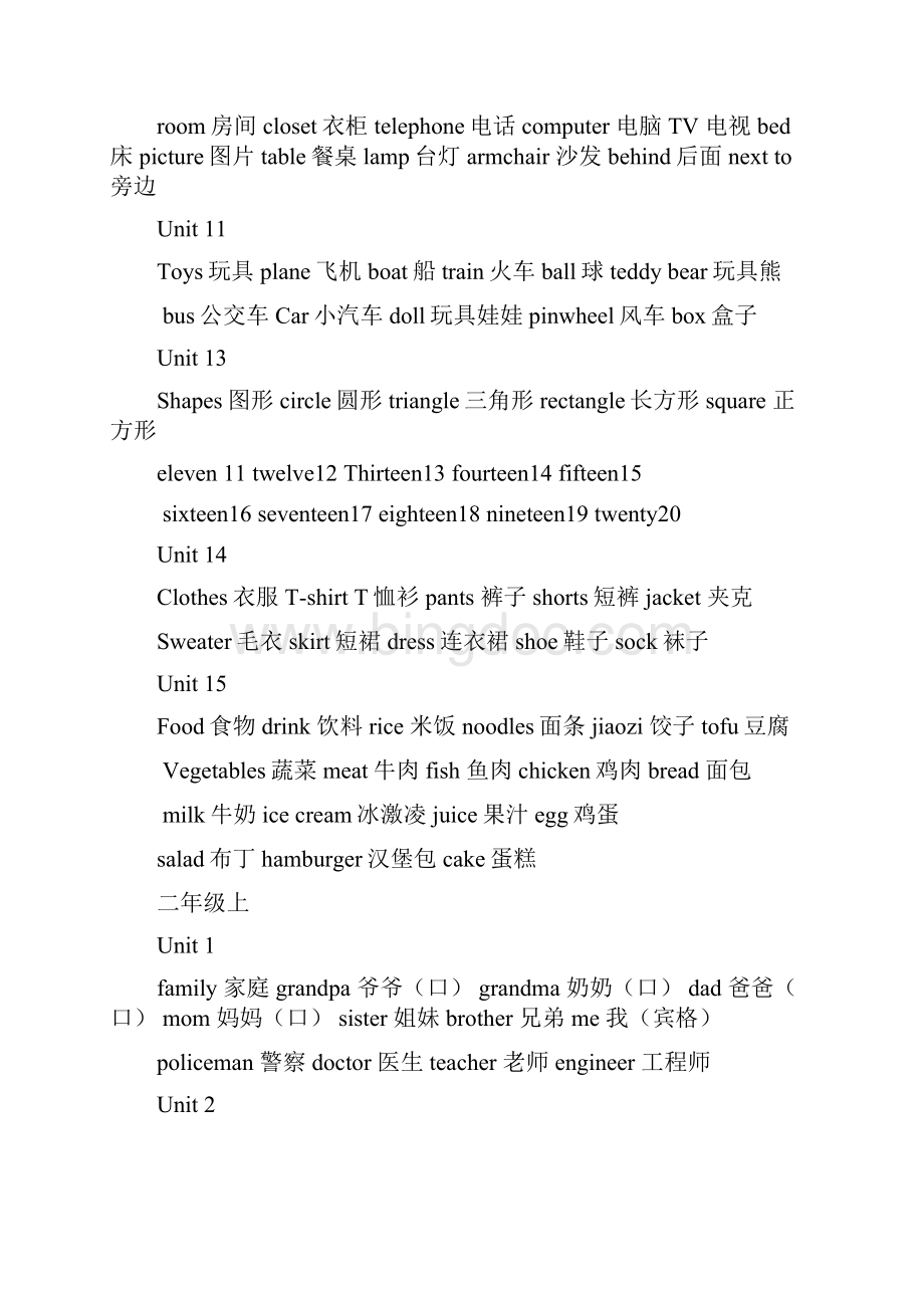 人教版新起点小学英语词汇16年级Word格式.docx_第2页