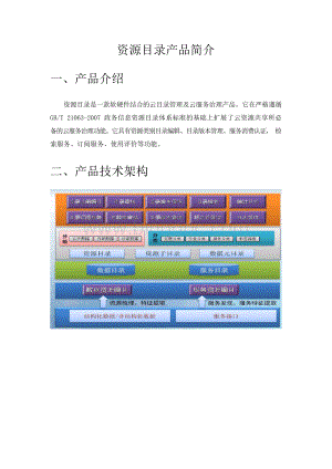 资源目录产品介绍(详细版)Word下载.docx