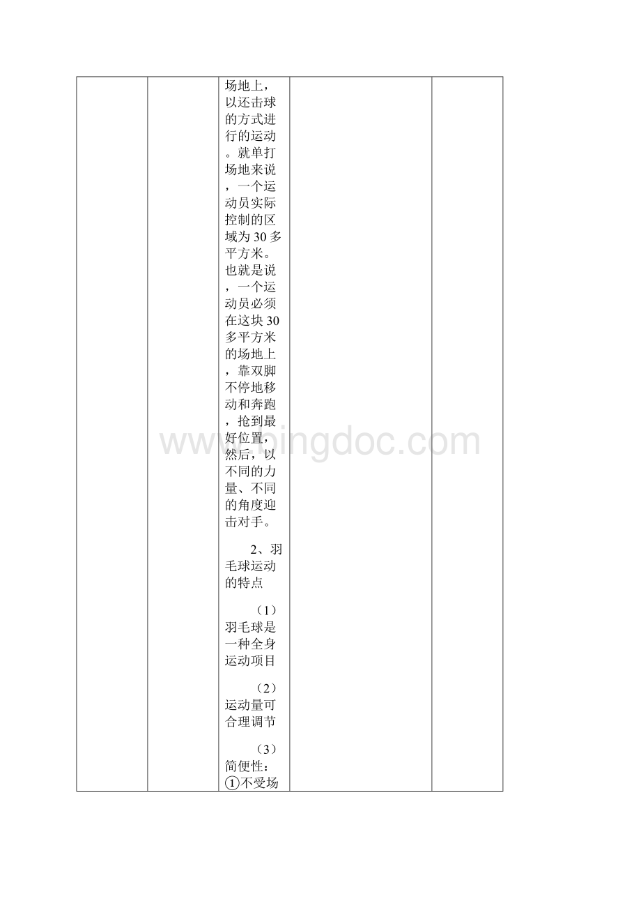 最新羽毛球课程优秀教案全Word文档格式.docx_第3页