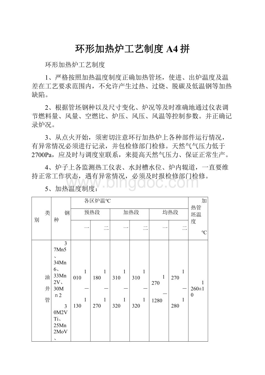 环形加热炉工艺制度A4拼.docx_第1页