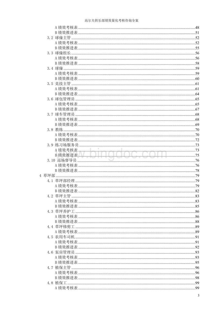 高尔夫俱乐部绩效考核手册.doc_第3页