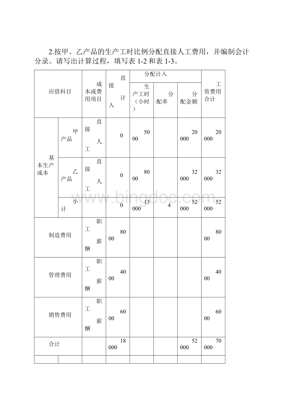 成本会计实训参考答案顾根兴Word文件下载.docx_第2页