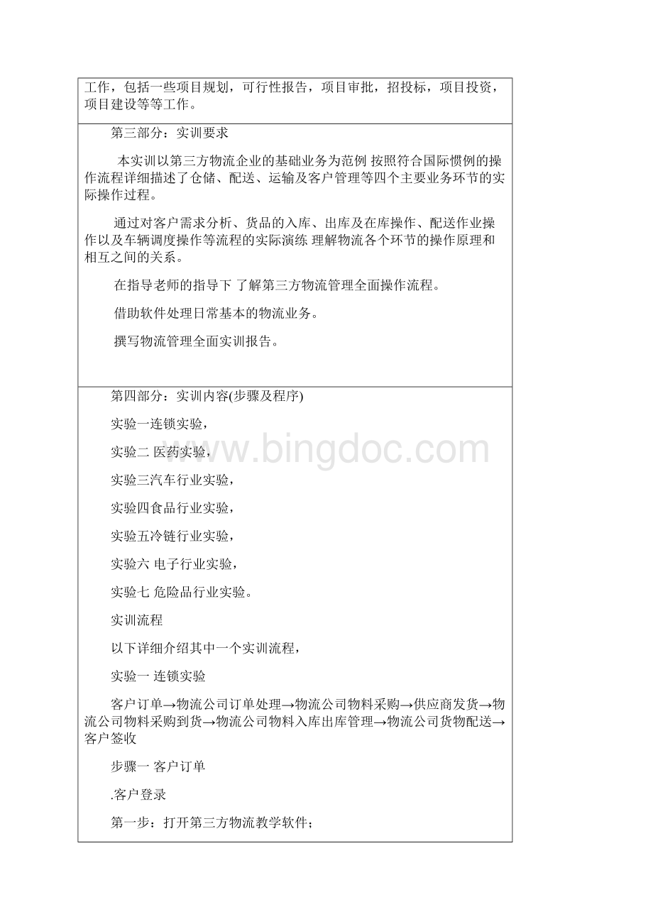 第三方物流管理实训报告.docx_第2页