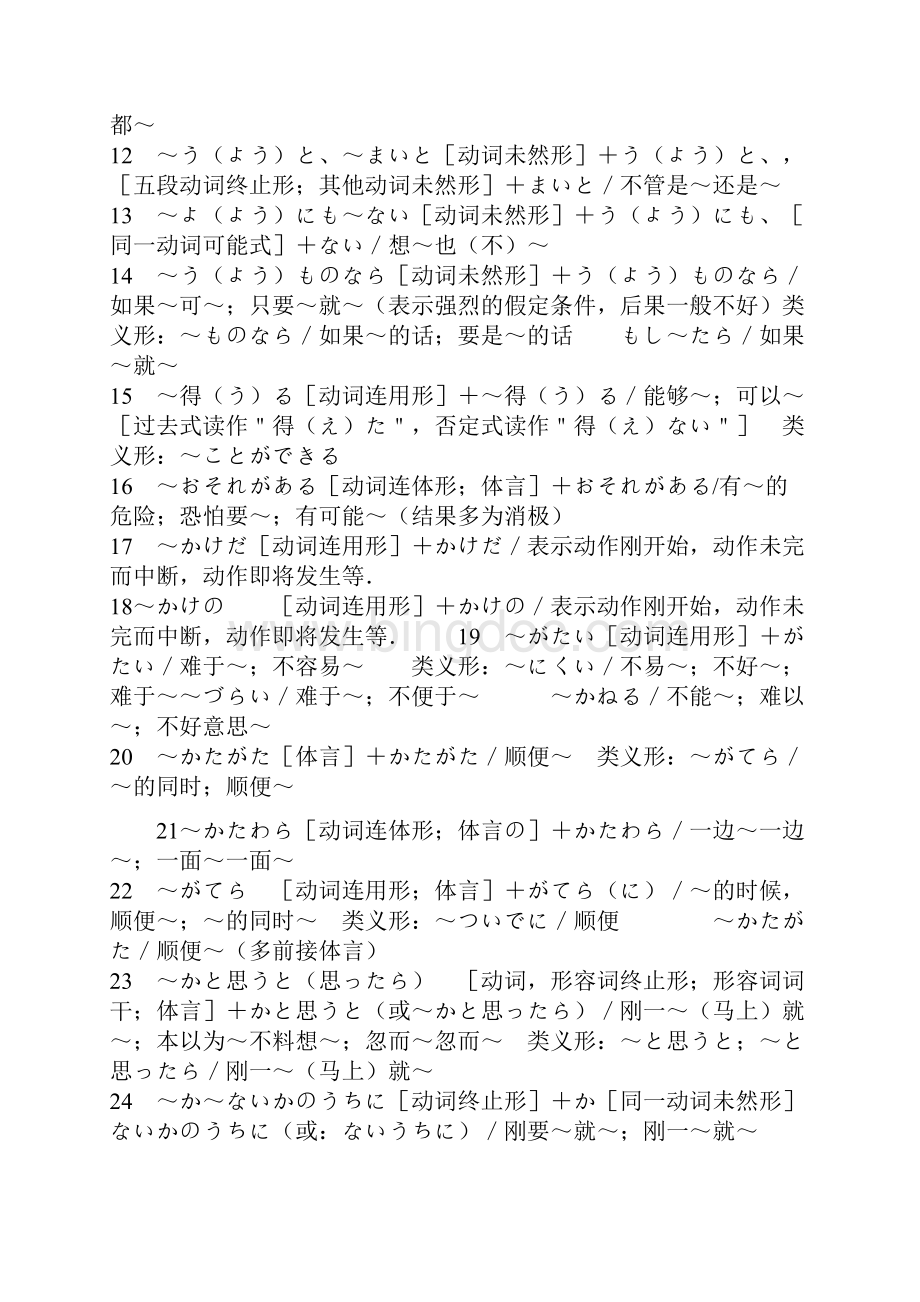JLPTN1语法精编.docx_第2页