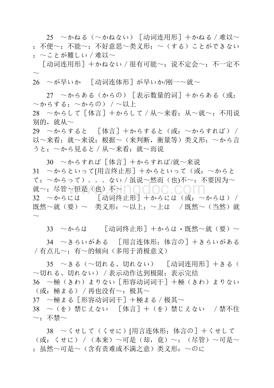 JLPTN1语法精编.docx_第3页