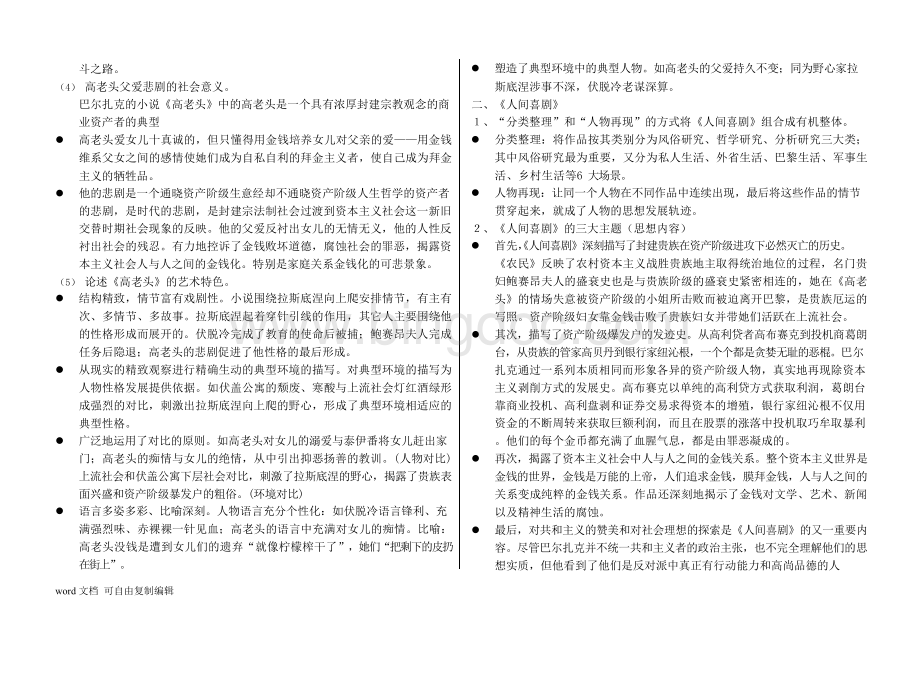 外国文学史下复习资料大全Word文档格式.docx_第3页