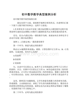 初中数学教学典型案例分析Word文档格式.docx