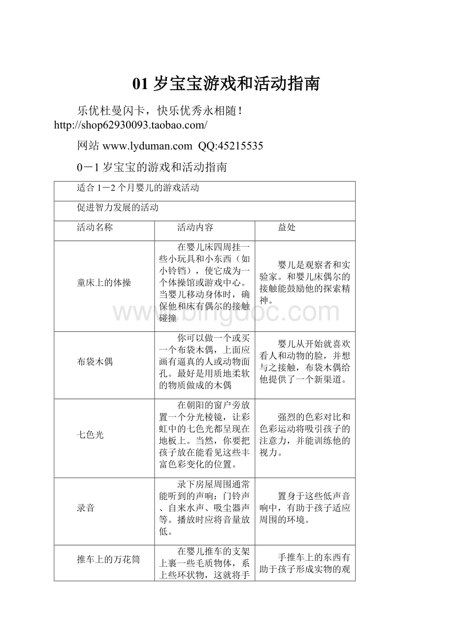 01岁宝宝游戏和活动指南.docx