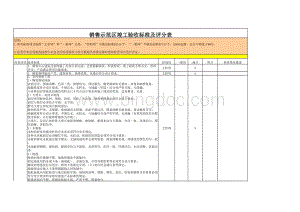 销售示范区竣工验收标准及评分表.xls