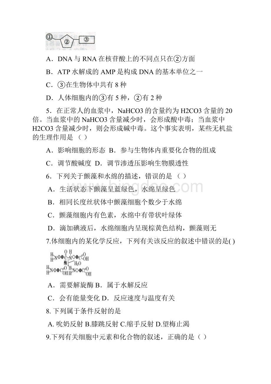 上海市学年高二生物下学期期中试题等级102802146文档格式.docx_第2页