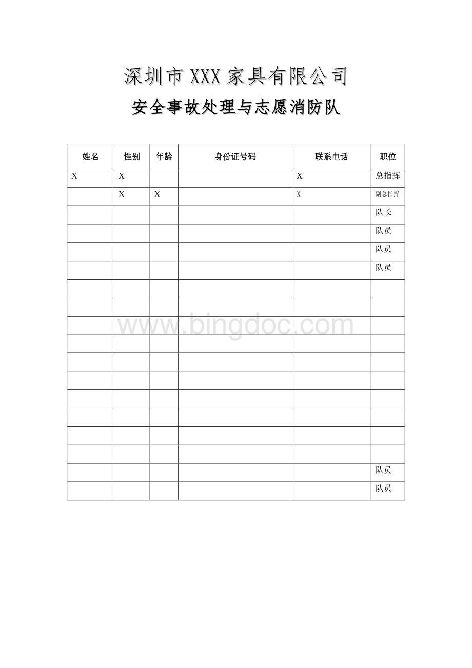 深圳市家具企业消防安全生产达标全套资料Word文档下载推荐.doc_第3页