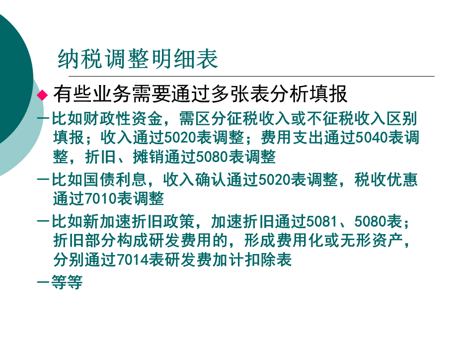 A105000纳税调整项目明细表.ppt