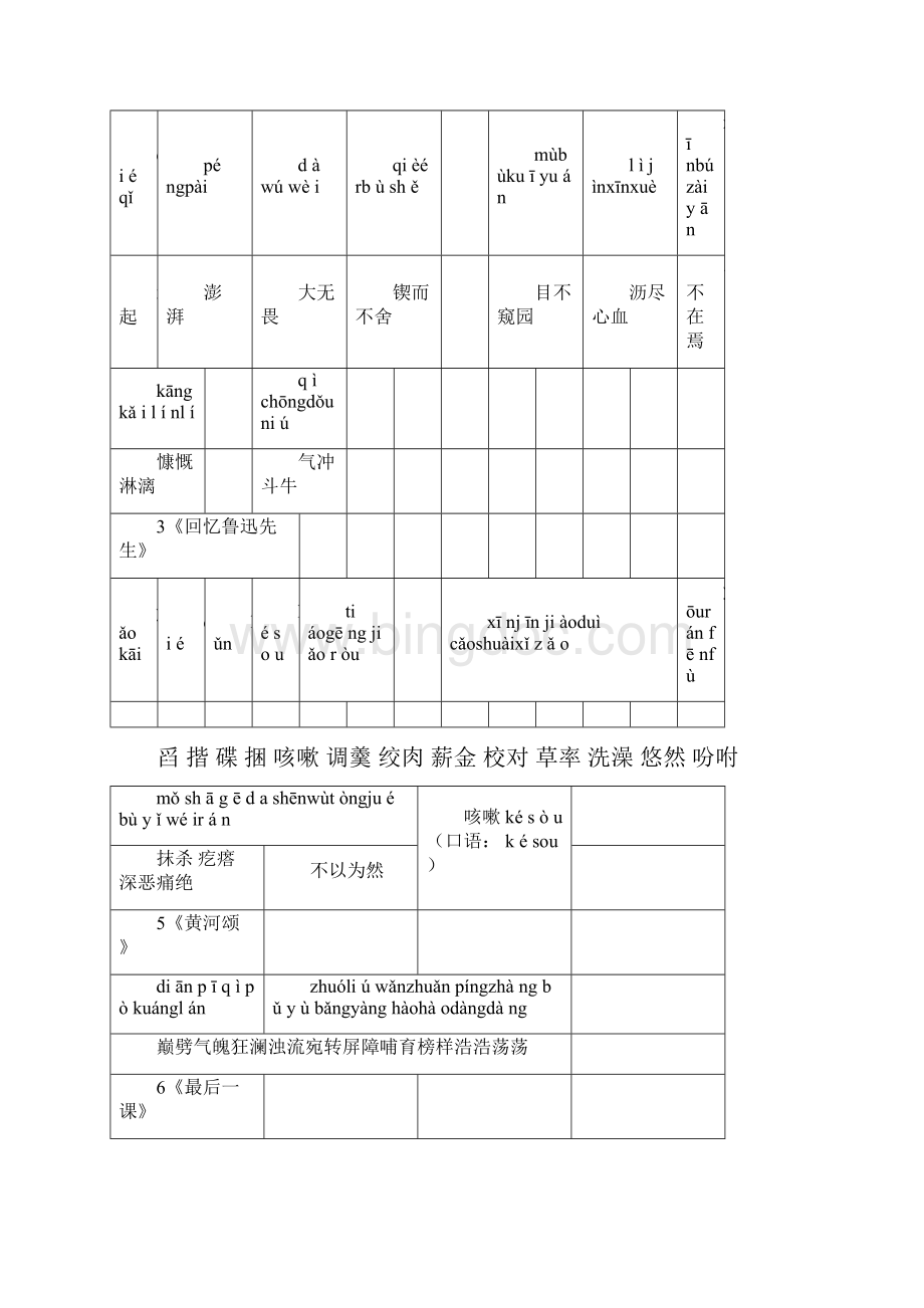 部编人教版语文七年级下册复习资料期末超全精39843.docx_第2页