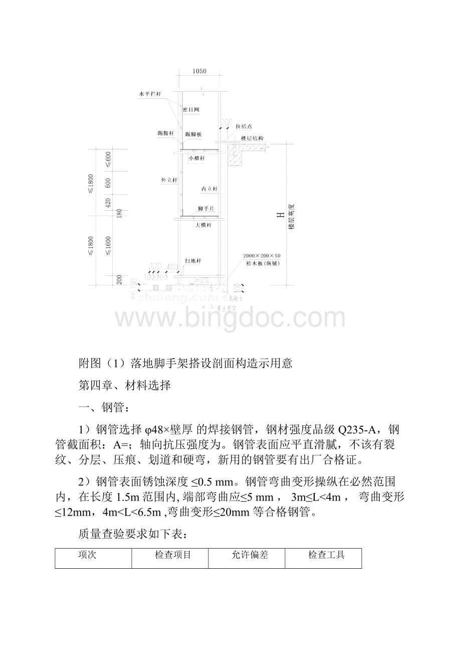 外脚手架施工方案落地式冀东项目Word下载.docx_第3页