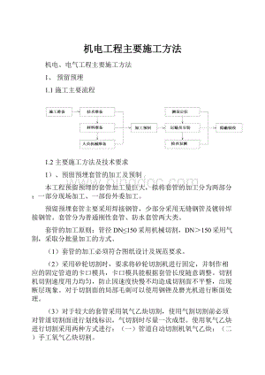 机电工程主要施工方法.docx