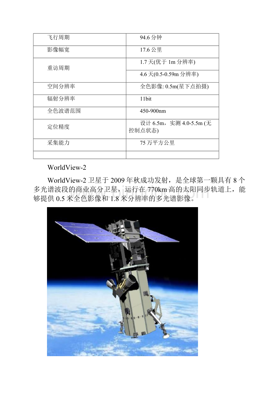 WorldView1234卫星遥感数据技术参数及购买须知Word下载.docx_第2页