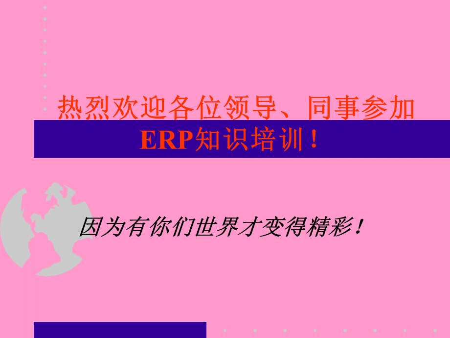 企业资源计划ERP教程培训讲稿.ppt_第3页