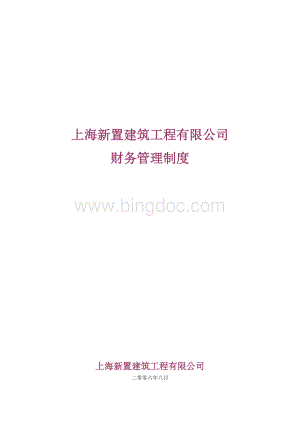 XX公司财务管理制度Word文档格式.doc