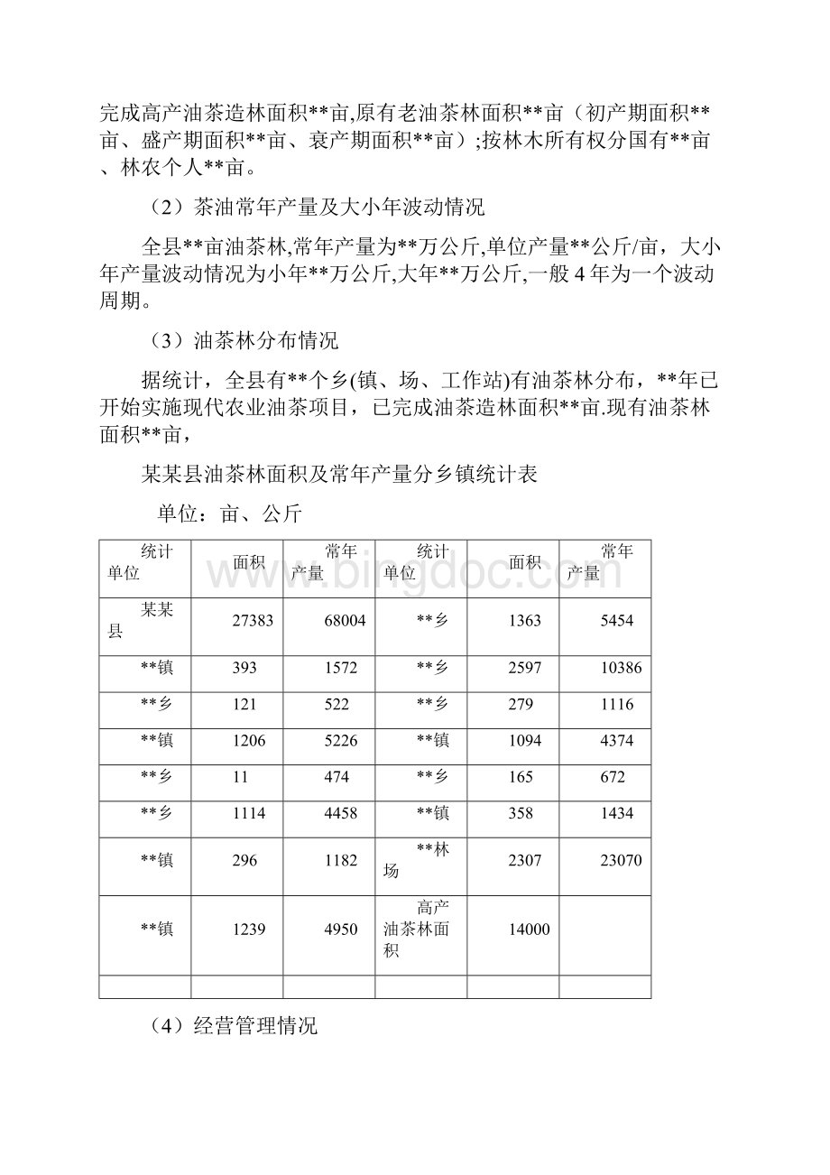 某某县度现代农业油茶产业示范项目实施方案Word文档格式.docx_第3页