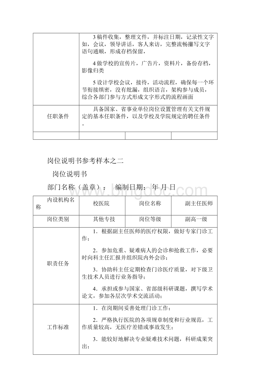 广东省事业单位岗位说明书参考样本12.docx_第2页