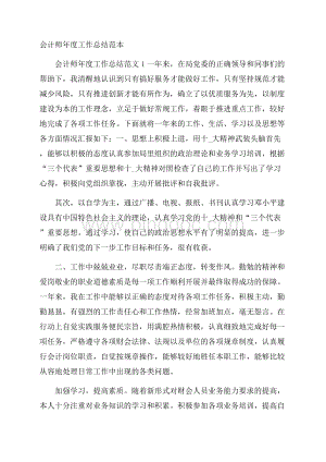 会计师年度工作总结范本.docx