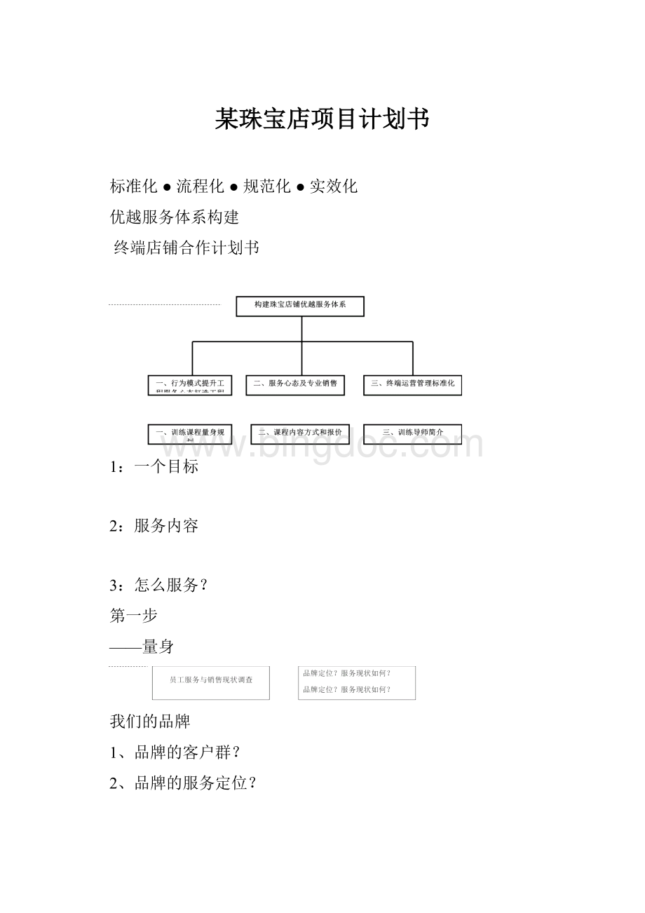 某珠宝店项目计划书.docx