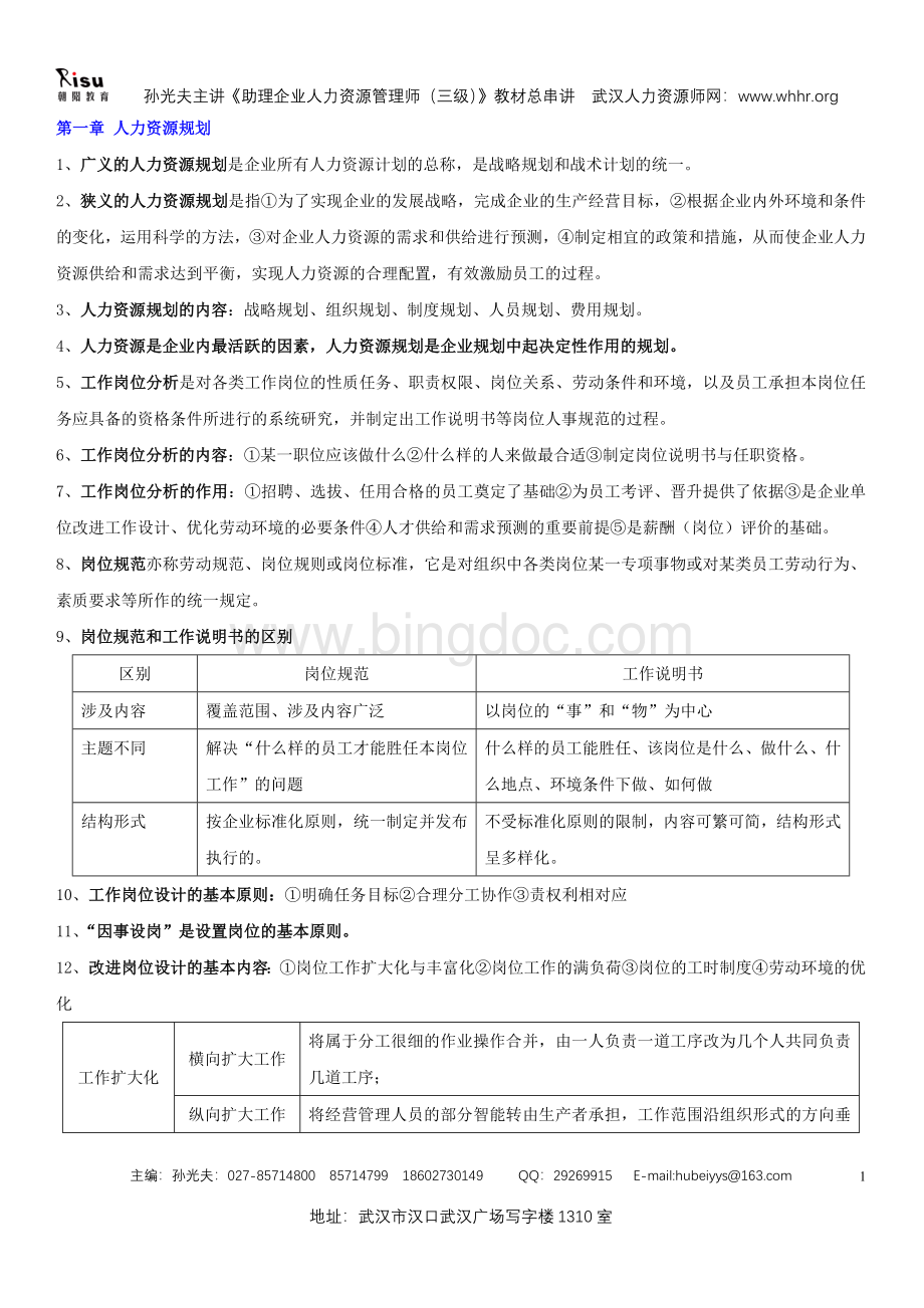 孙光夫人力资源管理师三级教材总串讲.doc_第2页