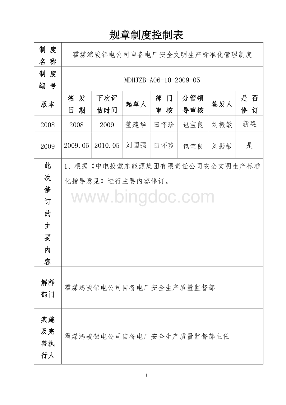 10霍煤鸿骏铝电公司自备电厂安全文明生产标准化管理制度.doc_第2页