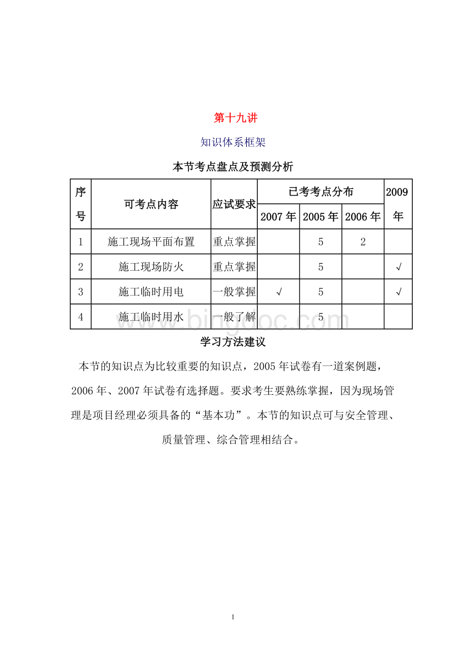 一建案例分析现场管理Word文档下载推荐.doc