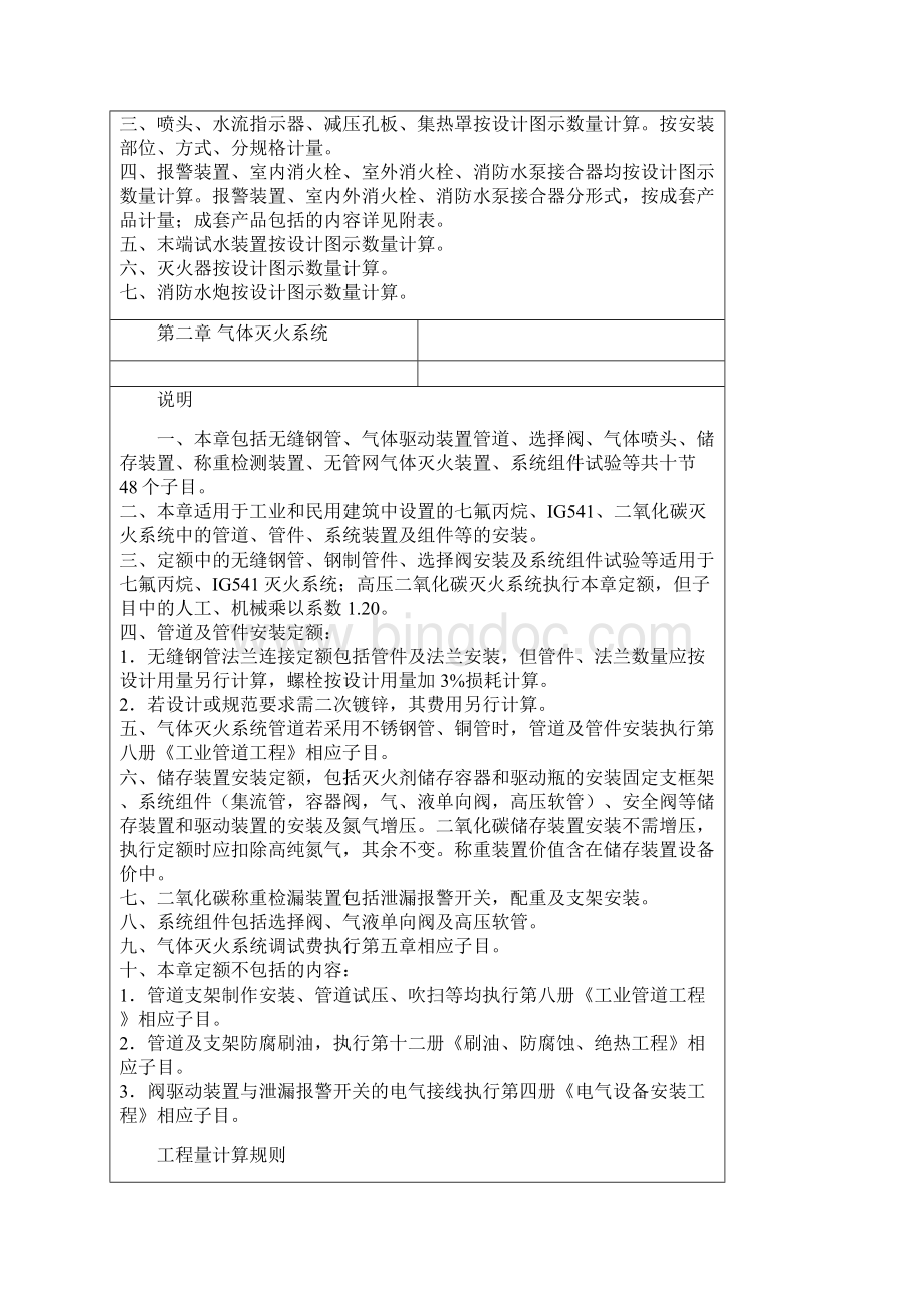 北京安装专业 定额 第九册 消防工程 定额说明.docx_第3页