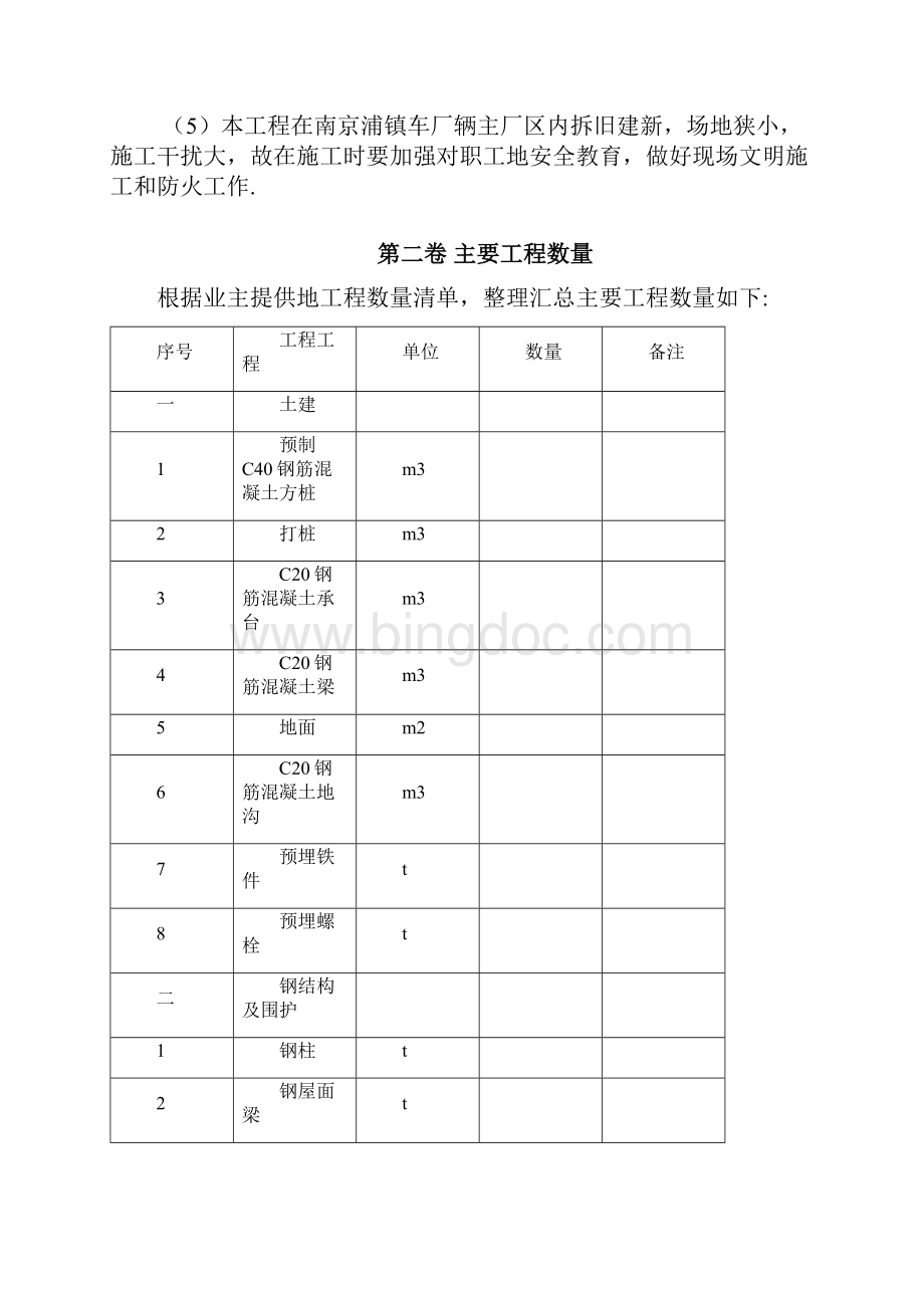 钢结构厂房工程施工组织设计方案方案范例Word文件下载.docx_第3页