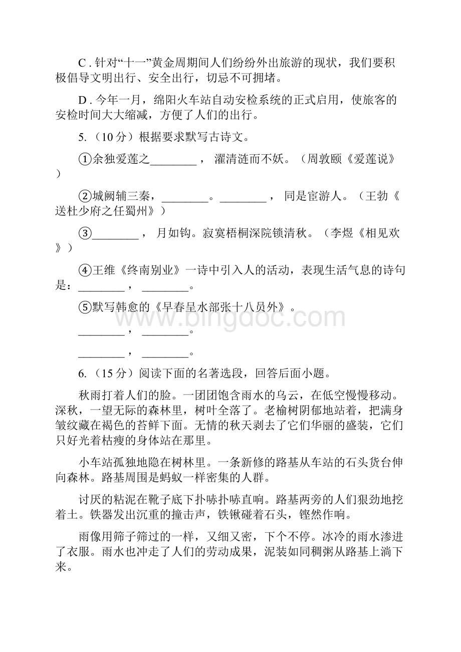 北京市中考语文模拟卷六A卷文档格式.docx_第2页