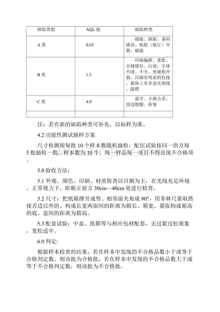 包材检验标准Word文档格式.docx_第2页