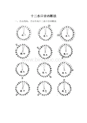 十二水口吉凶断法.docx