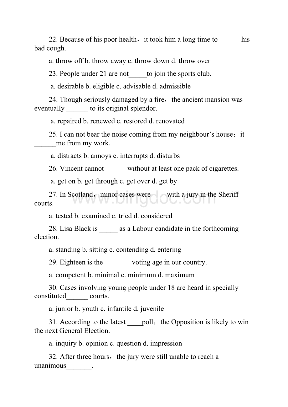 英语专业四级考词汇练习题.docx_第3页